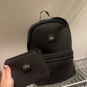 ALO Yoga Black Backpack Sleek Functional Design